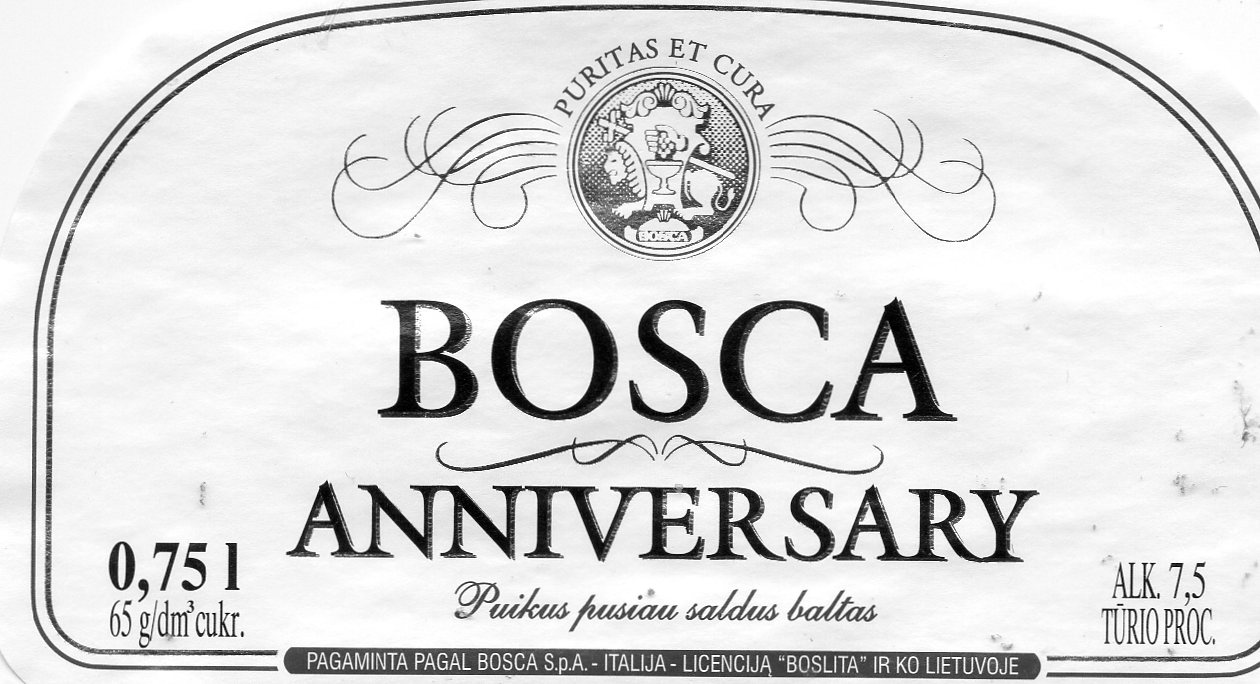 Этикетка игристого вина. Этикетка Bosca. Вино Bosca Anniversary. Шампанское Боско с белой этикеткой. Вино игристое Боско с белой этикеткой.