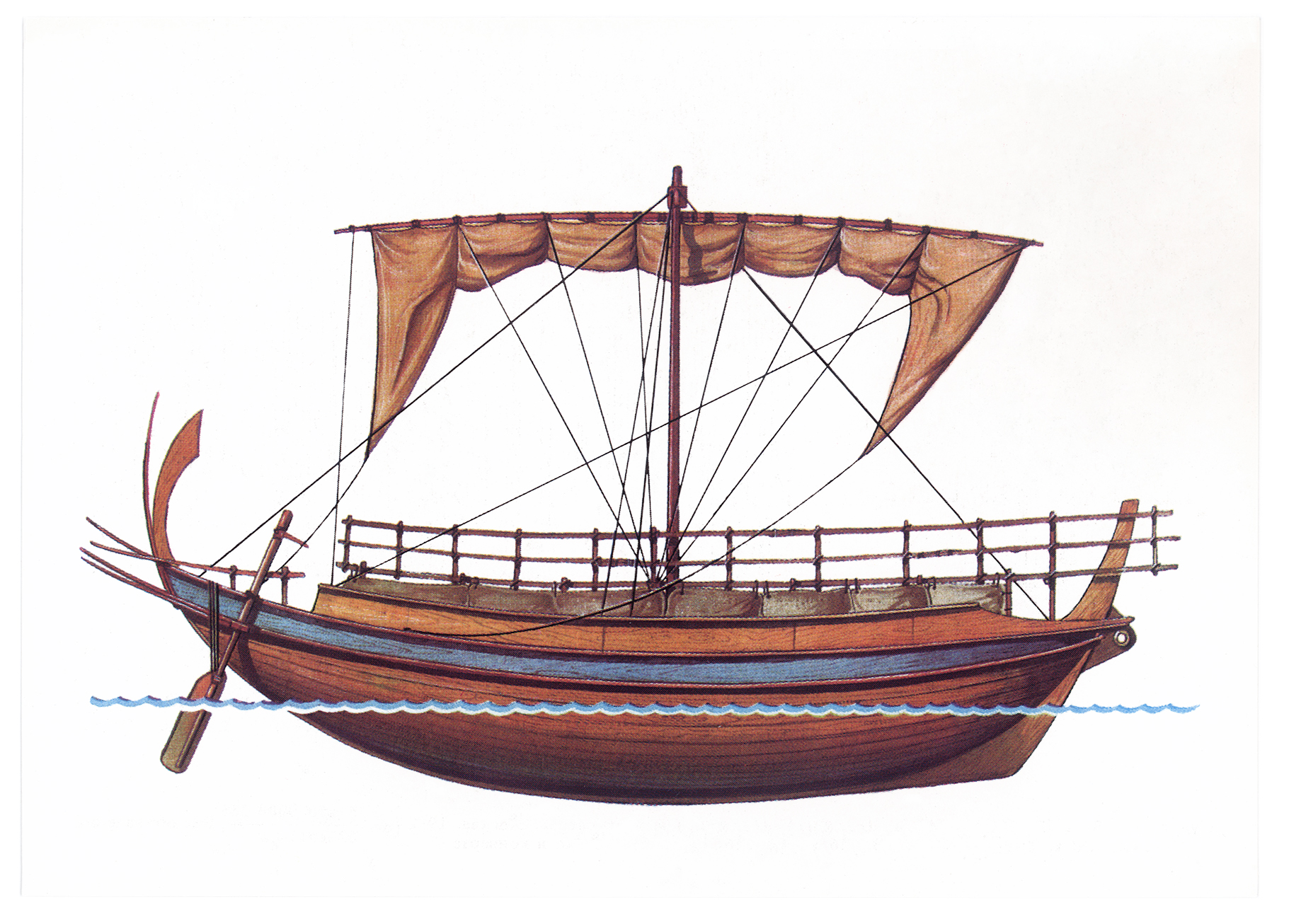 Греческий торговый корабль в древней Греции