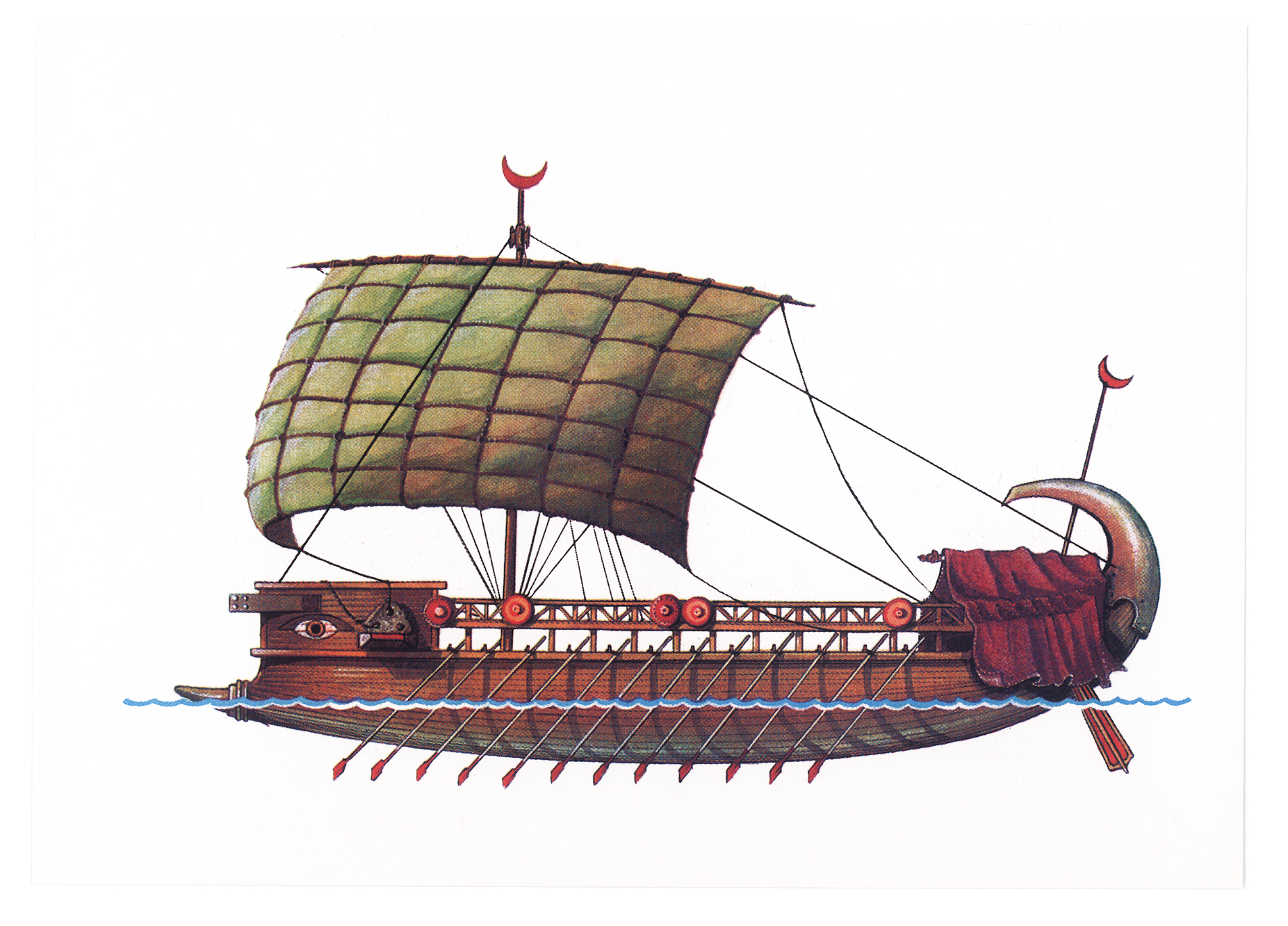 Древний Финикийский корабль