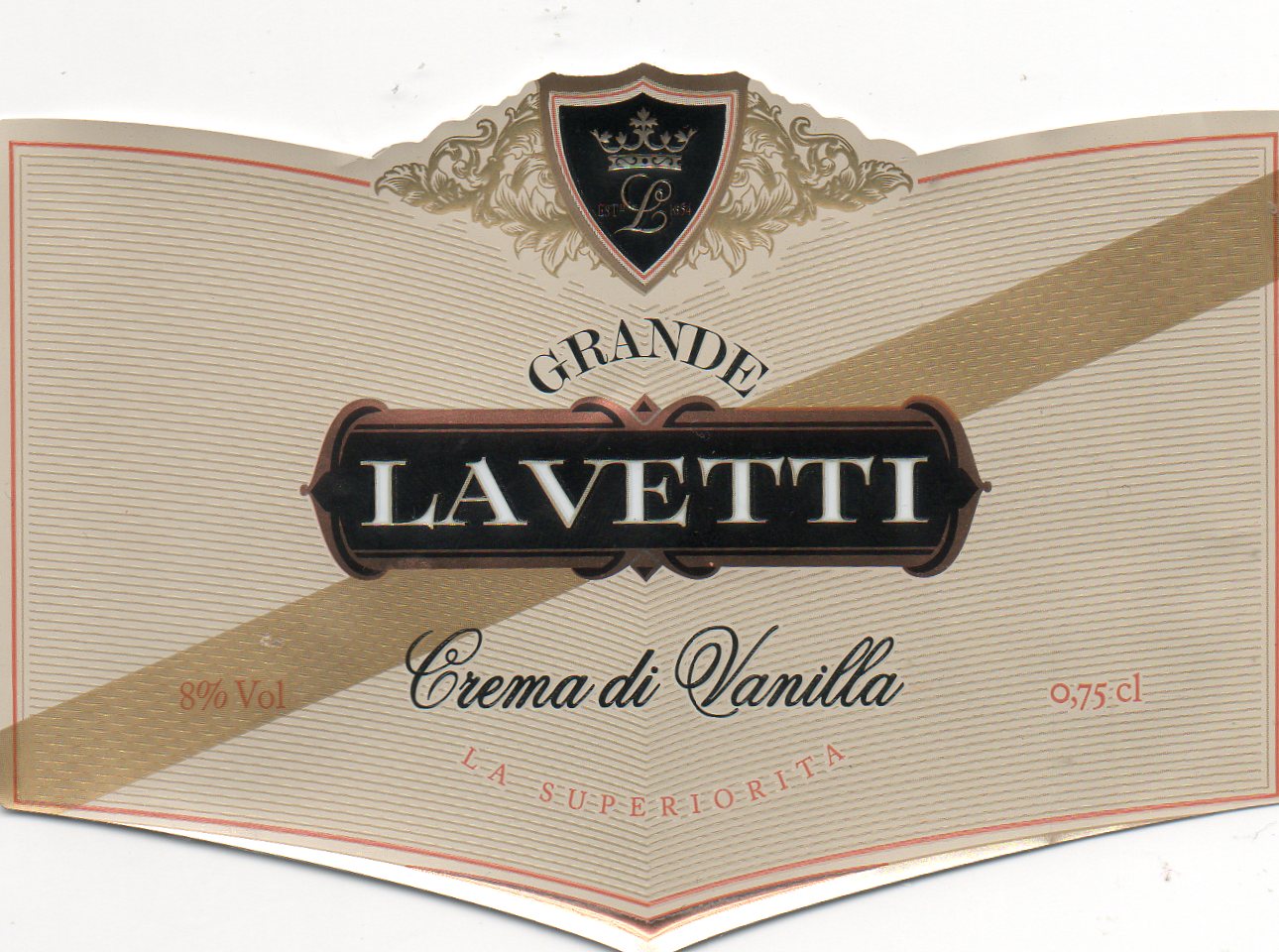 Lavetti crema di vanilla 0.75 л