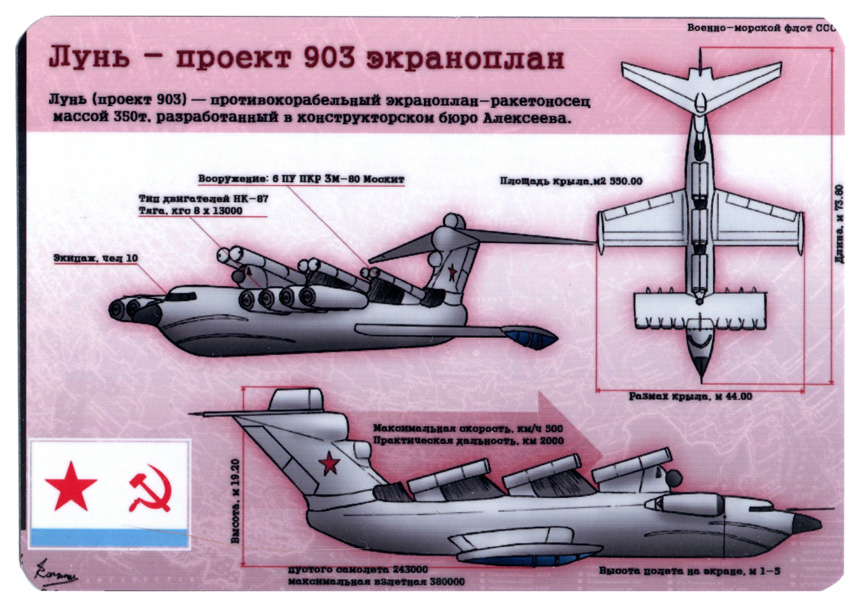 Экраноплан лунь проект 903